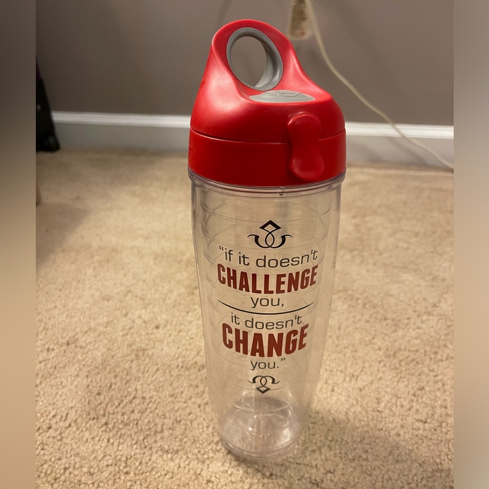“If it doesn’t challenge you it doesn’t change you” Tervis Plastic Water Bottle